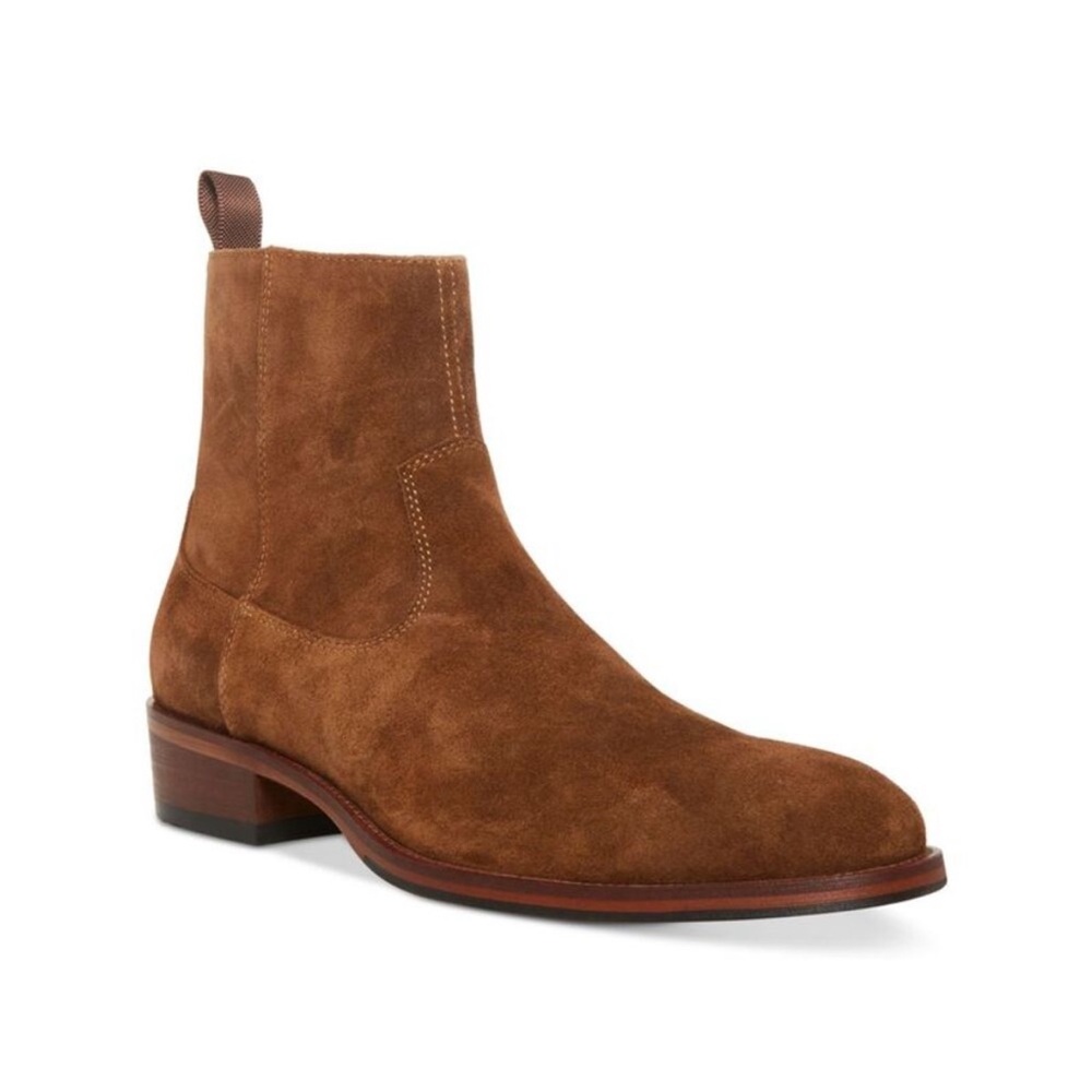 Premium Steve Madden Almond Brown Suede Chelsea Boots